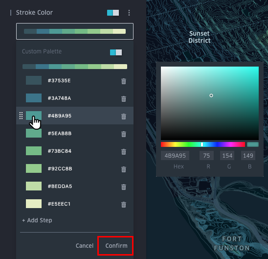 Color Palettes | kepler.gl